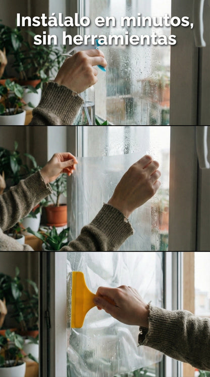 Ventanas frescas sin calor ni miradas — Clarity Shield™