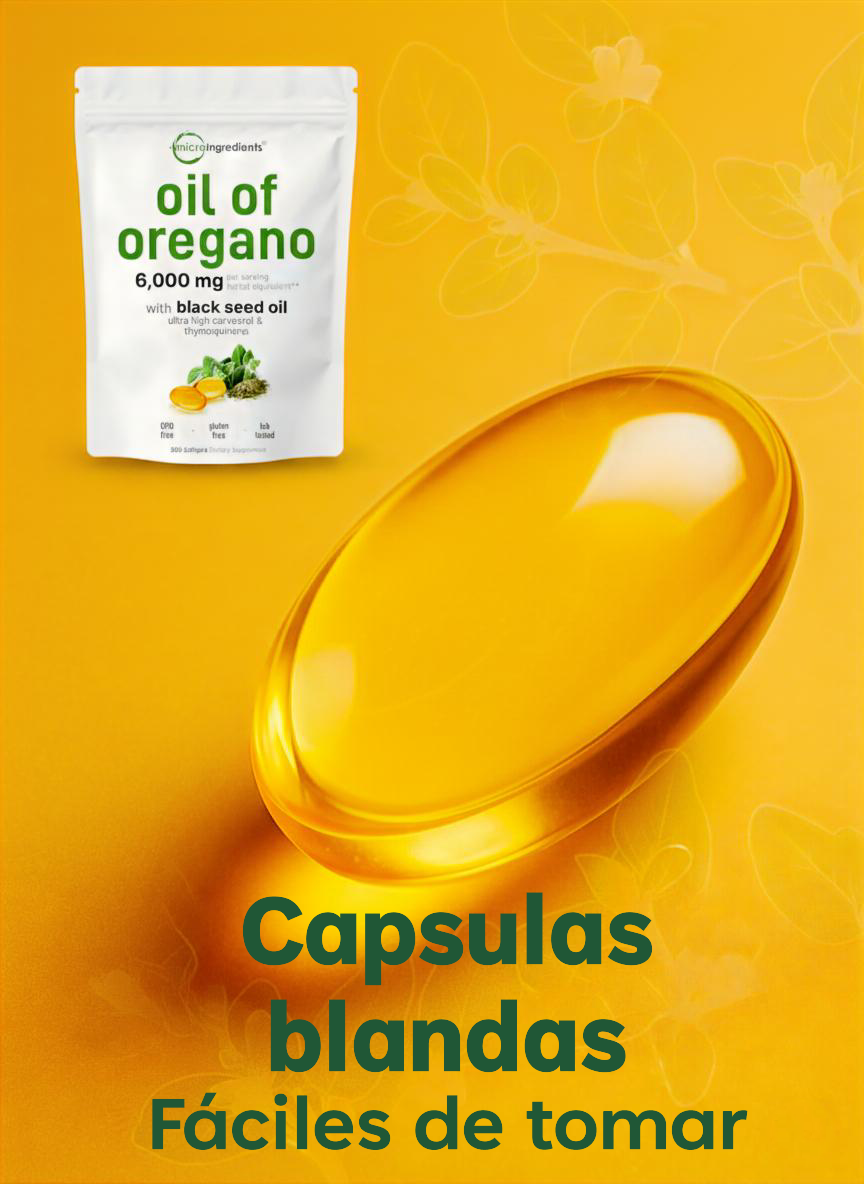 VitaOrega – Aceite de Orégano + Semilla Negra Natural™ | Bienestar digestivo e inmune 100% natural