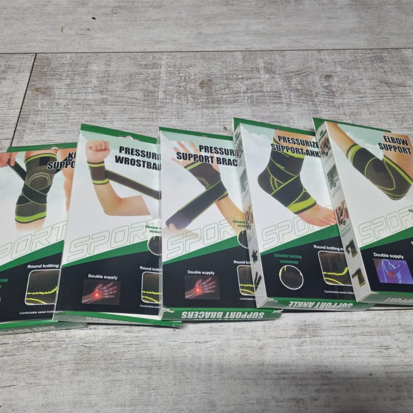 🔥 PACK REAKTIV® 5 pc Tobillera Codera Rodillera