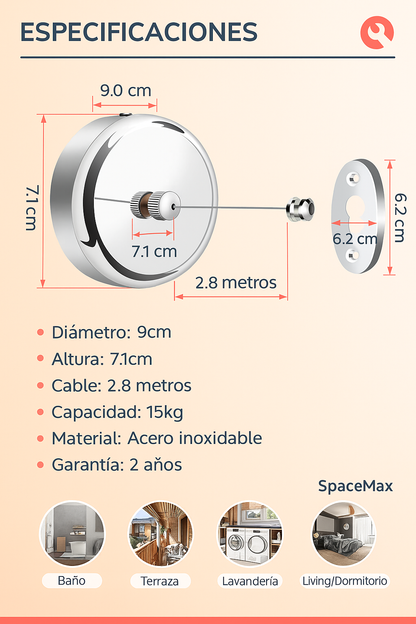 Colgador Retráctil “SpaceMax™”
