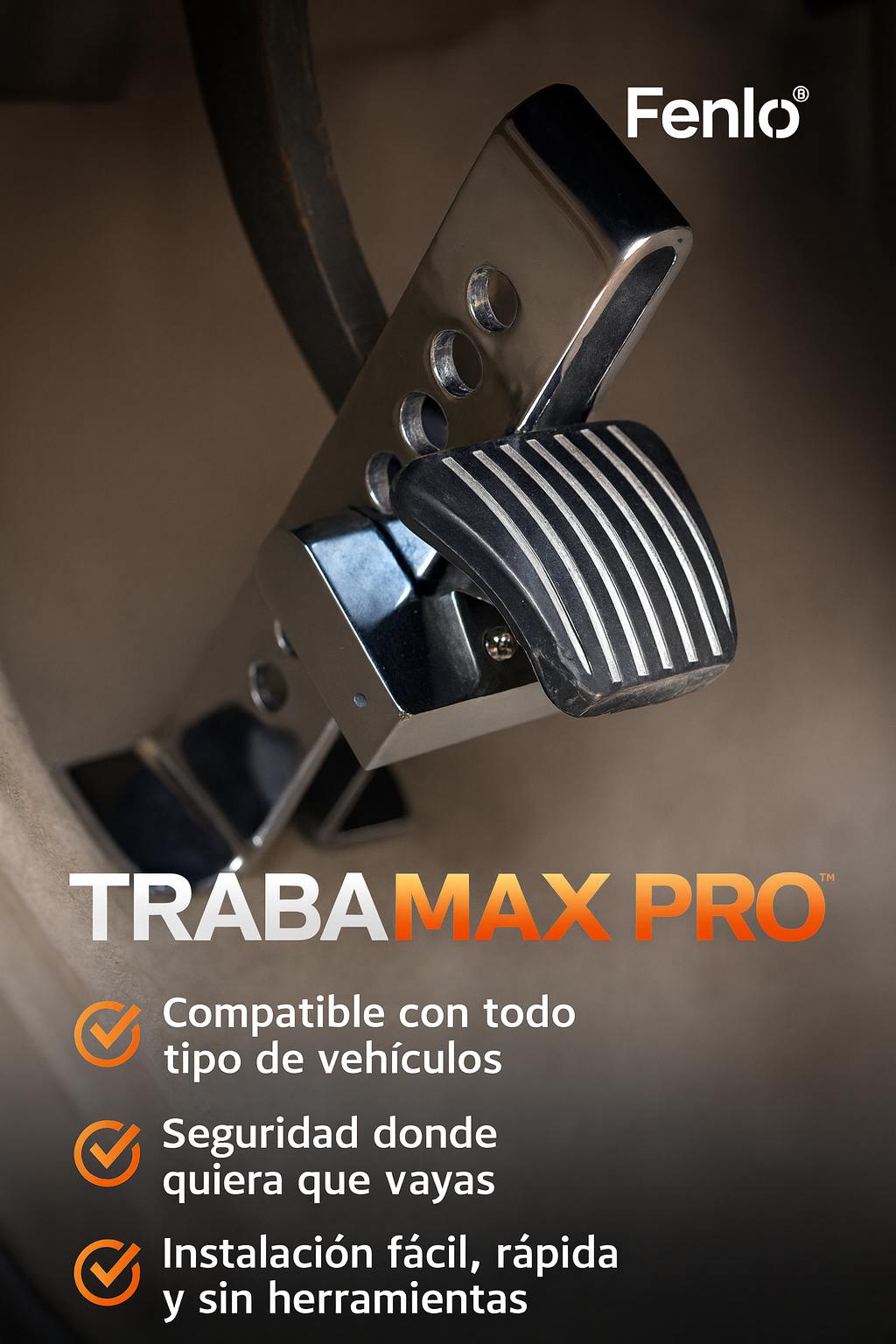 🔒 TRABAMAX PRO™ - TRABA PEDAL CANDADO AUTO ANTIRROBO