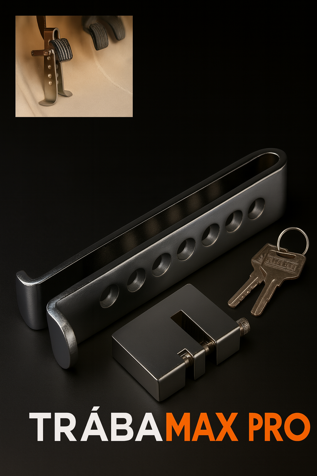🔒 TRABAMAX PRO™ - TRABA PEDAL CANDADO AUTO ANTIRROBO